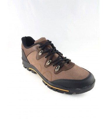 Lace-Up In Brown Black Men Sports Shoes