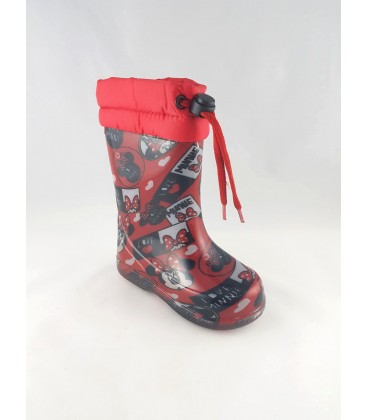 Detailed Mouse Red Children's Boots