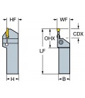 Sandvik Coromant LF123G10-3225B Çelik CoroCut 1-2 Kesme ve Kanal Açma Tutacağı