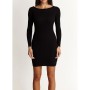 Jimmy key JKPZF3204001 Collar Slim sweater dress women's kayak