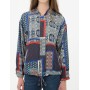 Patterned long sleeves cotton women's Jacket, 7KAK53621EWB51