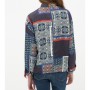 Patterned long sleeves cotton women's Jacket, 7KAK53621EWB51