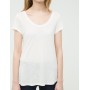 Women's cotton plain white T-Shirt 6YAK12298YK001