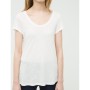 Women's cotton plain white T-Shirt 6YAK12298YK001