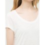 Women's cotton plain white T-Shirt 6YAK12298YK001