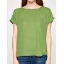 Women's Short Sleeve cotton Blouse 7YAK62107CW789