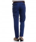 Men's Regular Fit Navy Blue Deer Pants 114203002