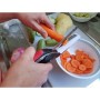 Clever Cutting Knife, Scissors, pizza and vegetables