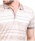 Karaca Erkek Polo Yaka Regular Fit T-Shirt  Taş 114206041