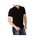 Deer Men's Polo Slim Fit T-Shirt - Black 114206001