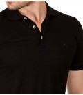 Deer Men's Polo Slim Fit T-Shirt - Black 114206001