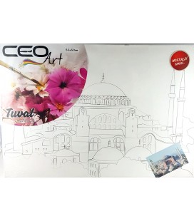Ceo Art 35 * 50 Patterned Canvas (Unpainted) Hagia Sophia Tu0002