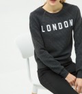 Cotton relaxed fit, scoop-neck, long-sleeved Sweatshirt 6YAL11374JK999