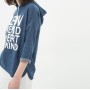 Koton Kapüşonlu T-Shirt Uzun Kollu, Rahat Kesim, Baskılı T-Shirt  6YAL11520JK740