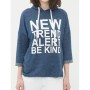 Cotton Hooded T-Shirt long sleeve, relaxed fit, printed T-shirts 6YAL11520JK740