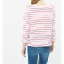 Cotton scoop-neck, long sleeve, relaxed fit, striped T-Shirt 6YAL11362JK95S