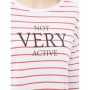 Cotton scoop-neck, long sleeve, relaxed fit, striped T-Shirt 6YAL11362JK95S