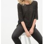 Cotton scoop-neck, long sleeves, Classic Fit, medium-sized Sweater 6YAK94709GT999