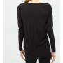 Cotton scoop-neck, long sleeves, plain T-shirts 6YAL11710OK999