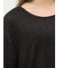 Cotton Hollow Collar, long sleeves, straight cut Sweater 6YAK17447HK999
