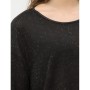 Cotton Hollow Collar, long sleeves, straight cut Sweater 6YAK17447HK999