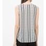 Women's striped cotton Sleeveless Blouse 6YAK32871UW18N