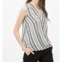 Women's striped cotton Sleeveless Blouse 6YAK32871UW18N