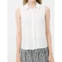 A plain white cotton shirt women's Sleeveless 7KAK62376UW001