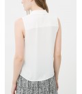 A plain white cotton shirt women's Sleeveless 7KAK62376UW001