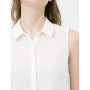A plain white cotton shirt women's Sleeveless 7KAK62376UW001
