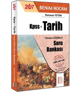 Benim Hocam Yayınları KPSS 2017 Tarih Tamamı Çözümlü Soru Bankası
