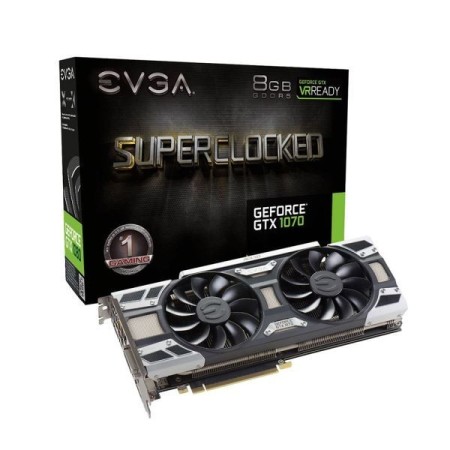 EVGA GTX1070 SuperClocked 8GB GDDR5 256Bit ACX 3.0+ DX12 Ekran Kartı