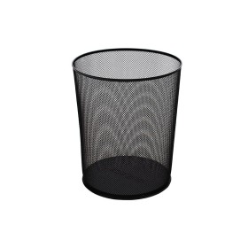 Globox Metal Çöp Kovası Delikli Siyah