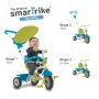 Smart Trike  3in1 Zip Mavi-Yeşil Yürümeye Başlayan Çocuklar İçin Bisiklet