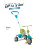 Smart Trike  3in1 Zip Mavi-Yeşil Yürümeye Başlayan Çocuklar İçin Bisiklet