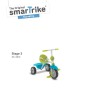 Smart Trike  3in1 Zip Mavi-Yeşil Yürümeye Başlayan Çocuklar İçin Bisiklet