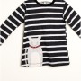 HelloBaby Çizgili Aplikeli Elbise 7167