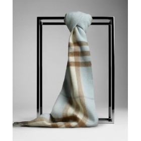 Burberry Kaşmir Atkı Unisex Açık Mavi