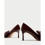 ZARA BURGUNDY FAUX PATENT COURT SHOES WITH 6228-201