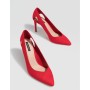 Stradivarius Red cut-out high heel court shoes Bayan Topuklu Ayakkabı 2873