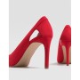 Stradivarius Red cut-out high heel court shoes Bayan Topuklu Ayakkabı 2873