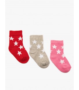Koton 3 Packs Baby Girl Socks  8YMG84008AA909