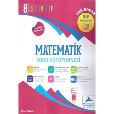 8. Sınıf Matematik Soru Kütüphanesi PRF Paraf Yayınları