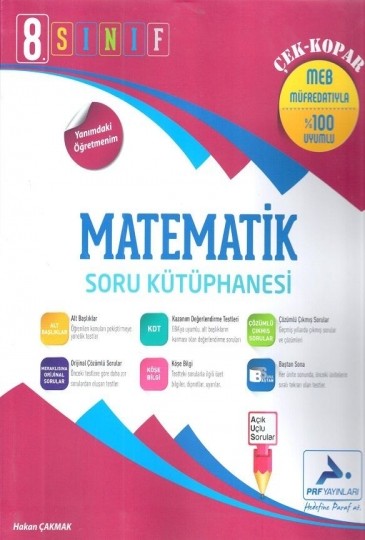 8. Sınıf Matematik Soru Kütüphanesi PRF Paraf Yayınları