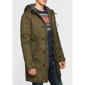 Mavi Erkek  Kapüşonlu Haki Parka 0197424401