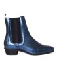 Hudson London Kenny Bayan Chelsea Boot in Metallic Blue