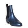 Hudson London Kenny Bayan Chelsea Boot in Metallic Blue