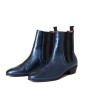 Hudson London Kenny Bayan Chelsea Boot in Metallic Blue