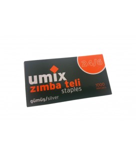 Umix Zımba Teli 24/6 Gümüş 3 Paket U2214B3