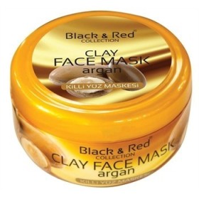BLACK - RED Argan Yağlı Killi Yüz Maskesi 400gr